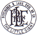 P&LE Pittsburgh & Lake Erie Railroad Company Logo