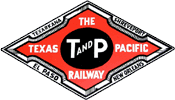 T&P The Texas & Pacific Railway Railroad Company Logo