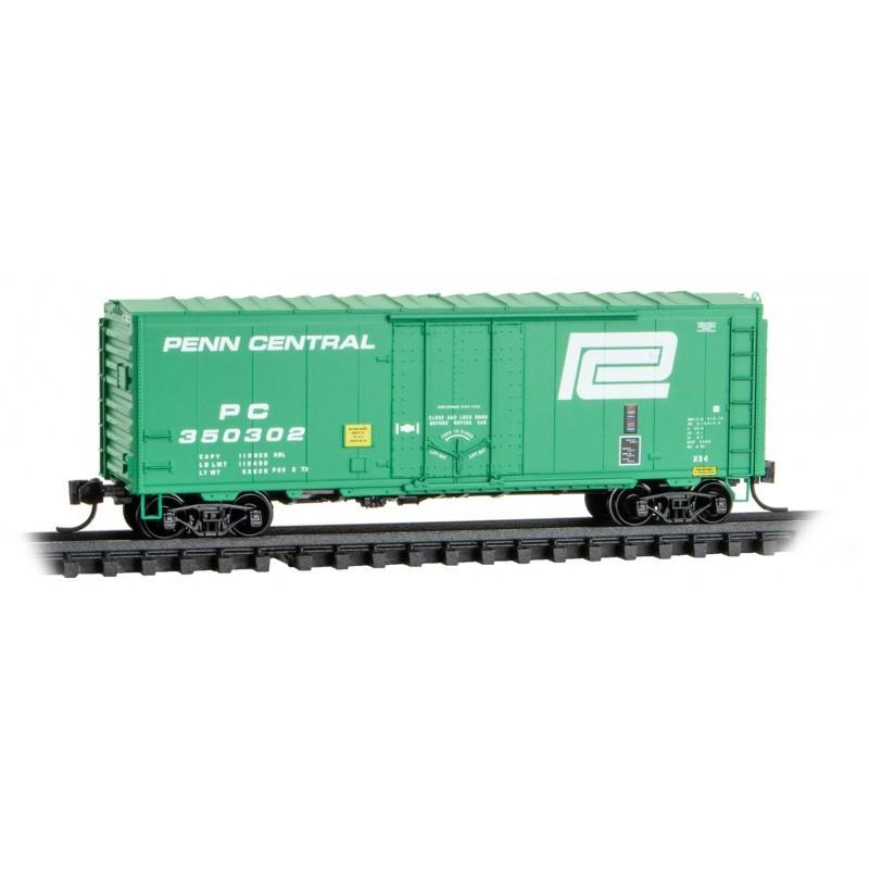 N Scale Micro-Trains MTL 07400180 PC Penn Central 40&#39; Plug Door Box Car #350302