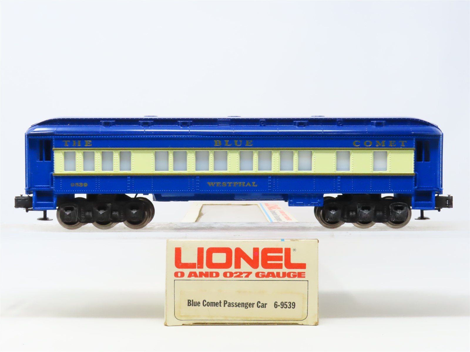 O/O27 Gauge 3-Rail Lionel #6-9539 Blue Comet Pullman Passenger #9539 "Westphal"