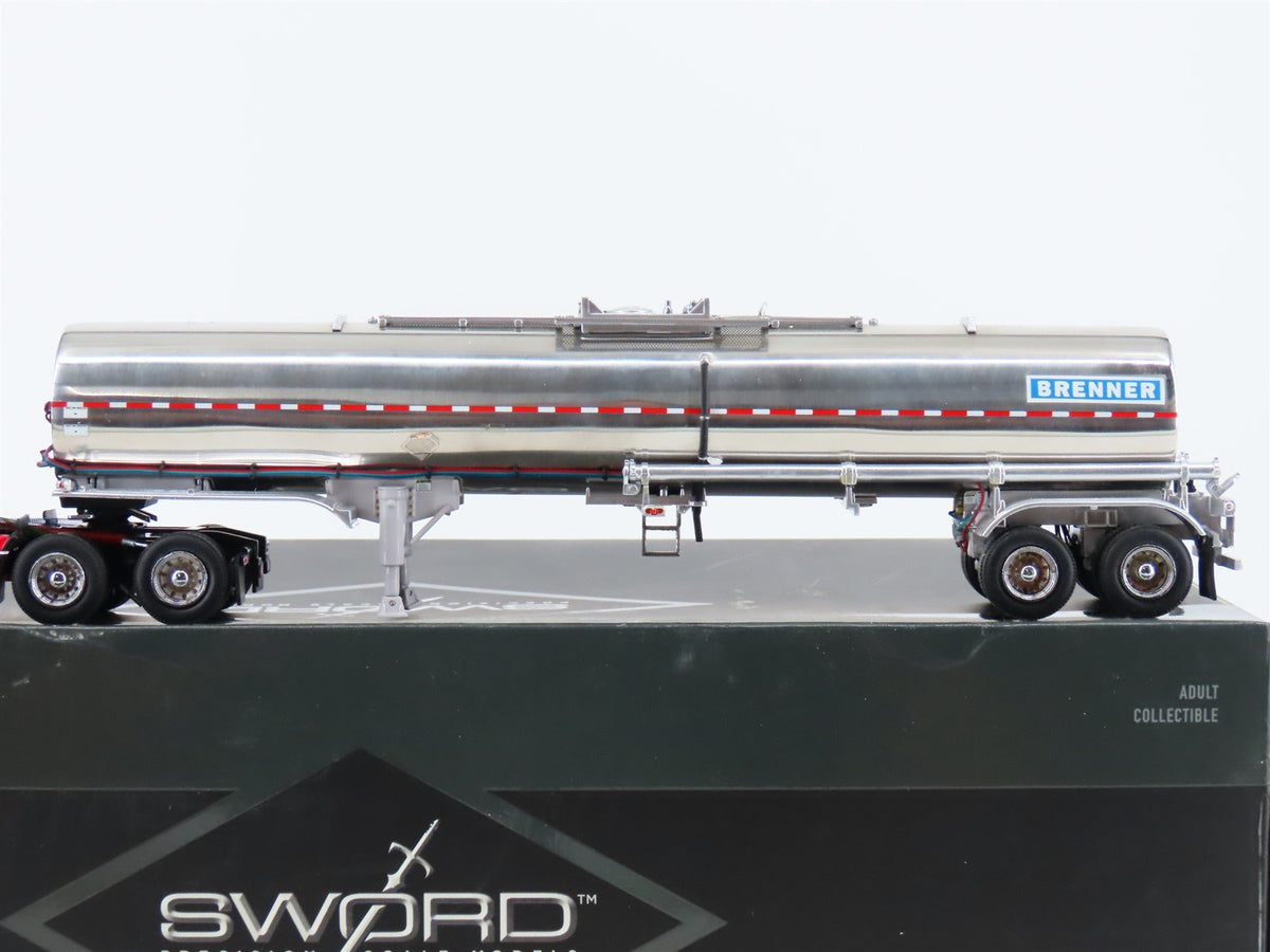 1:50 Scale Sword Die-Cast SW2067 Freightliner Century Tractor w/ Brenner Tanker