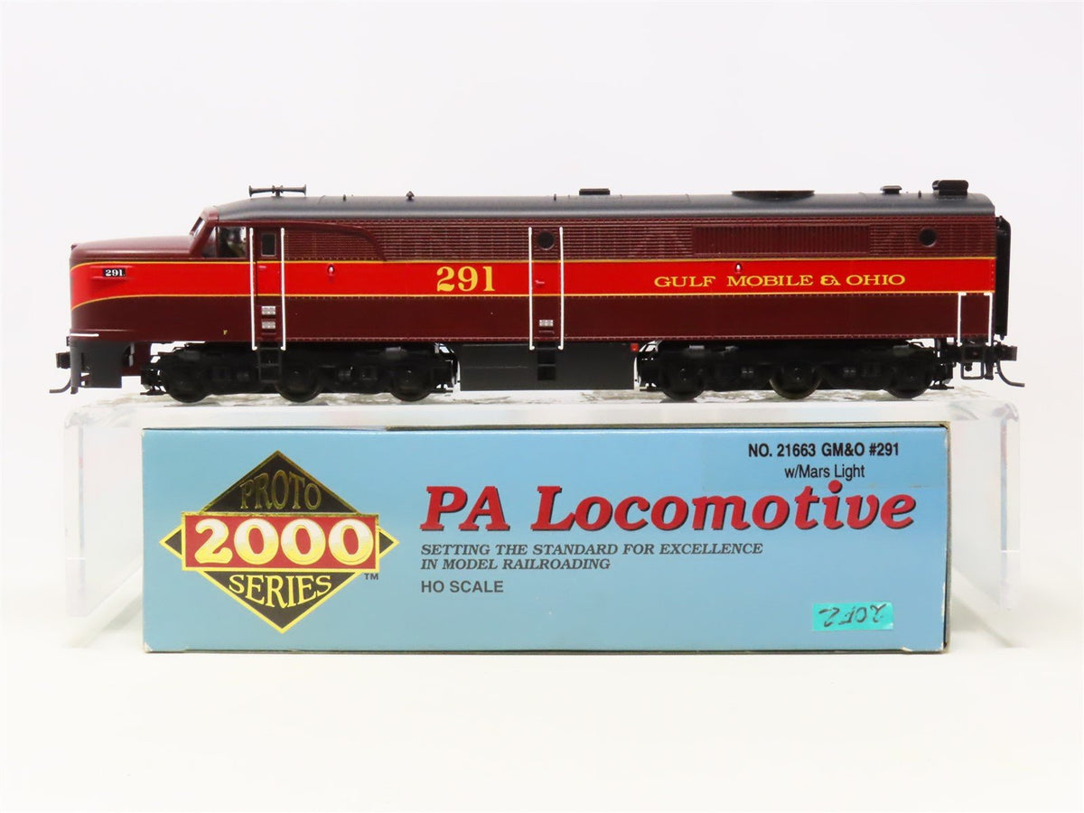 HO Scale Proto 2000 21663 GMO Gulf Mobile &amp; Ohio PA Diesel Locomotive #291