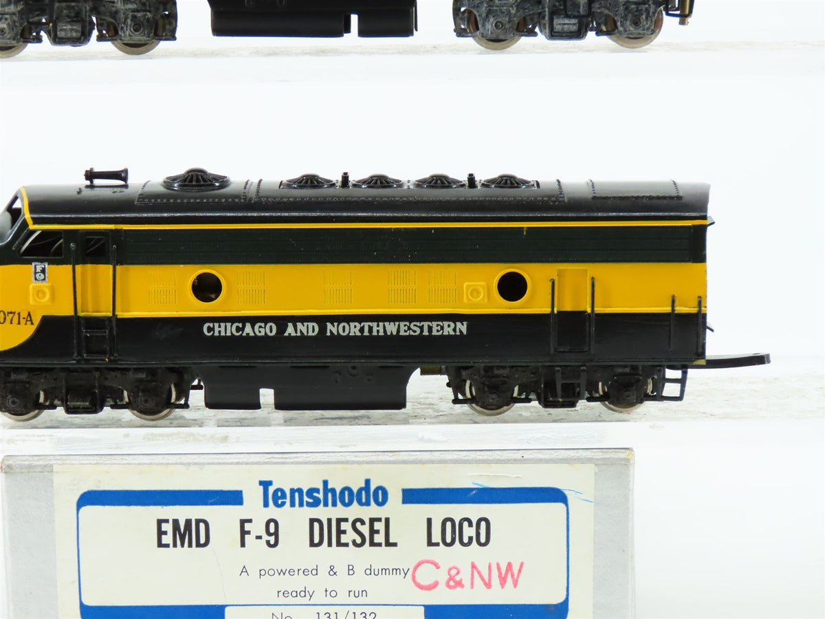 HO Tenshodo BRASS 131/132 CNW Chicago &amp; North Western F9A/B Diesel Set - Custom