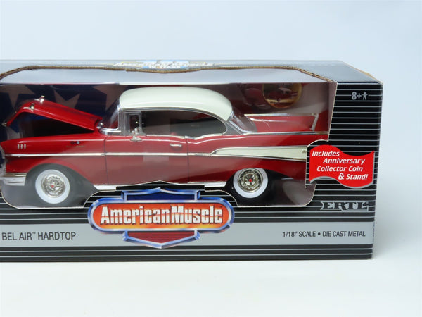 1:18 Ertl American Muscle #32917 Die-Cast 1957 Chevy Bel Air Hardtop - -  Model Train Market