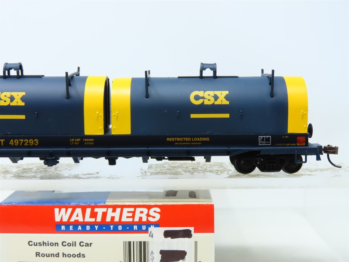HO Scale Walthers 932-3822 CSXT Cushion Coil Car #497293