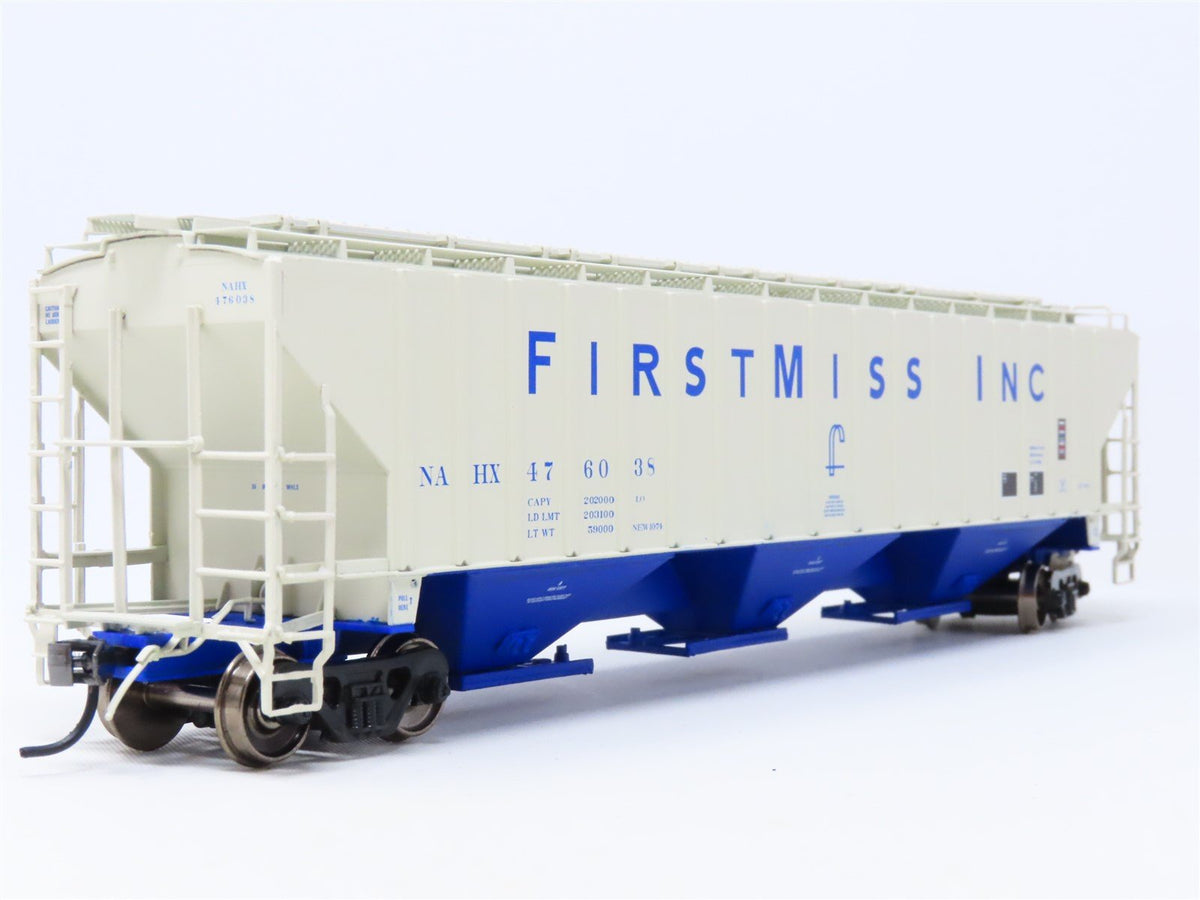 HO Scale InterMountain 45390-04 NAHX First Miss 3-Bay Covered Hopper #476038