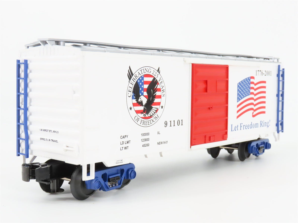 O Gauge 3-Rail MTH 20-93092 American Freedom 40&#39; Boxcar #91101