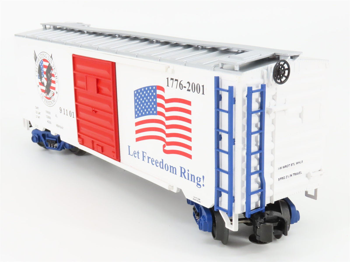 O Gauge 3-Rail MTH 20-93092 American Freedom 40&#39; Boxcar #91101