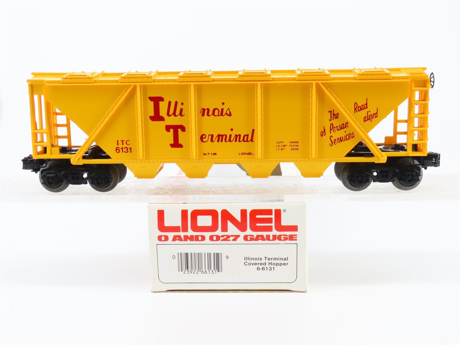 O Gauge 3-Rail Lionel 6-6131 ITC Illinois Central Hopper Car #6131