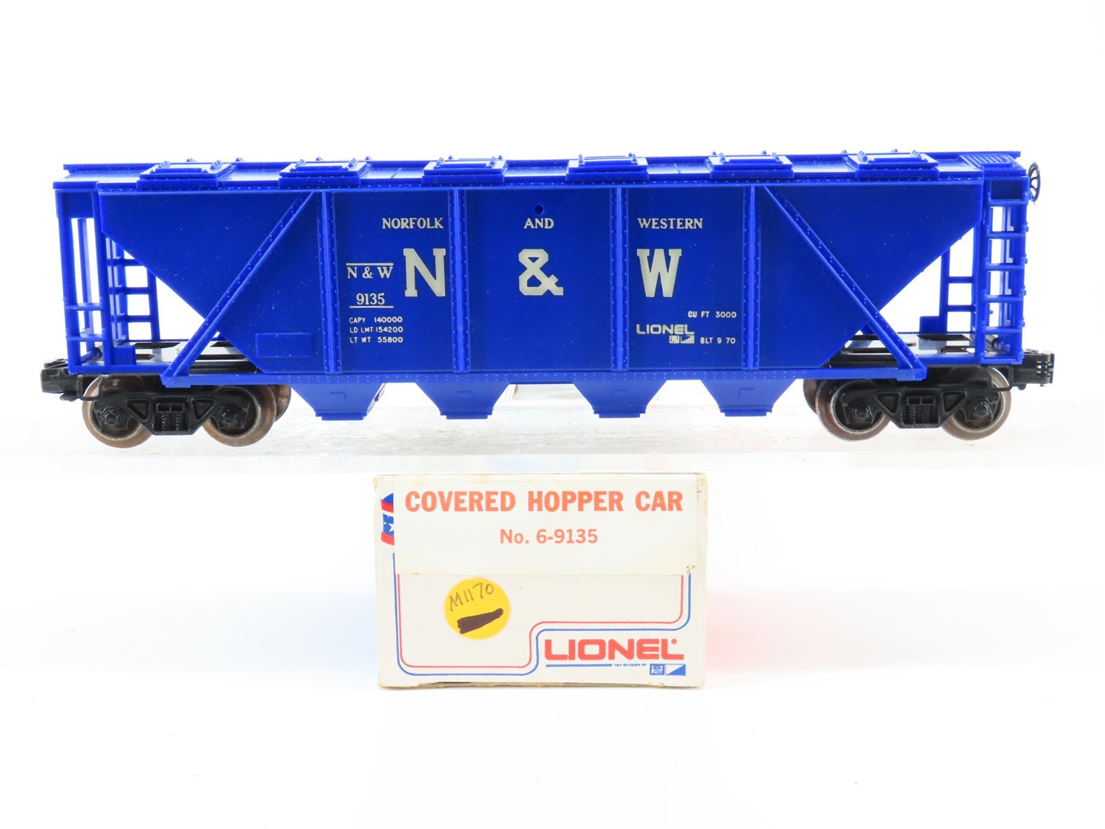 O Gauge 3-Rail Lionel 6-9135 N&W Norfolk & Western Hopper Car #9135