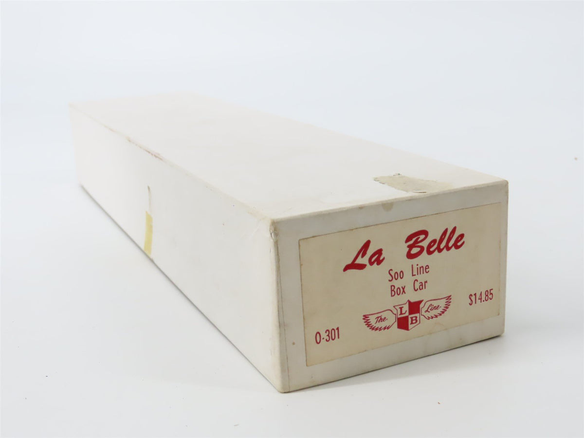 O Scale La Belle Craftsman Kit #O-301 SOO Line Railroad 34&#39; Wood Box Car