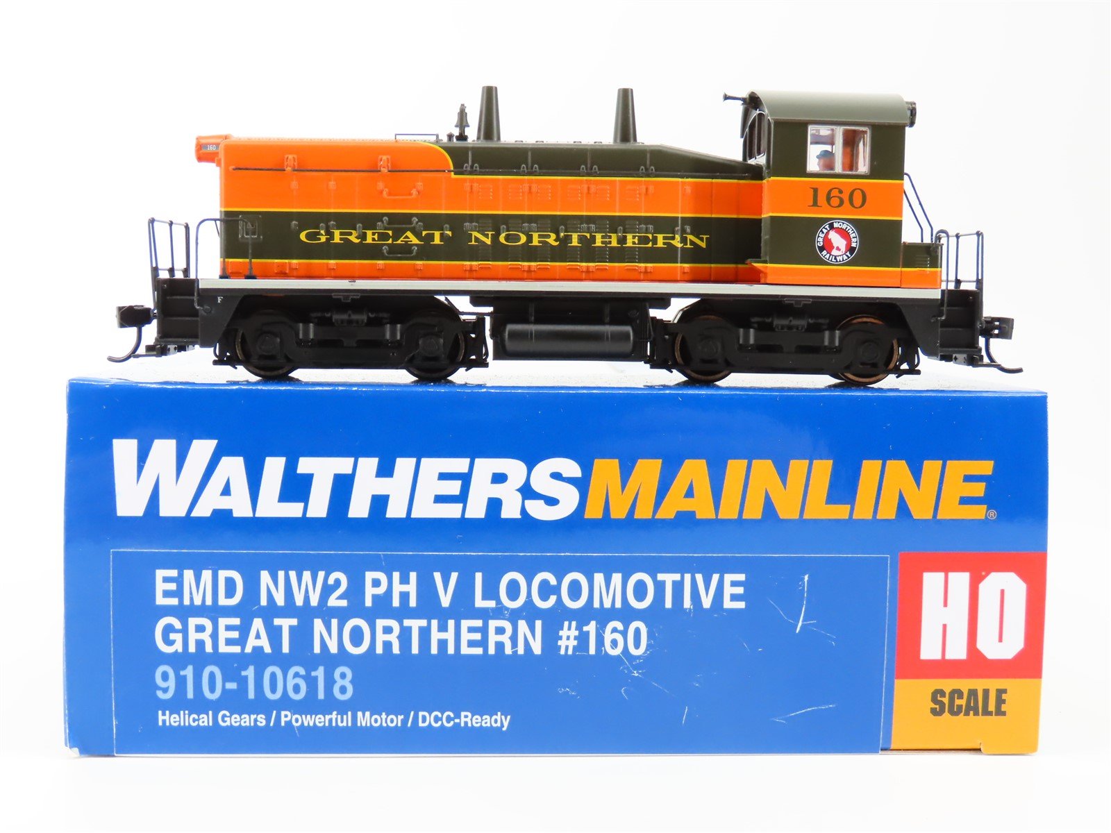 HO Walthers Mainline 910-10618 GN Great Northern NW2 Diesel #160 - DCC Ready