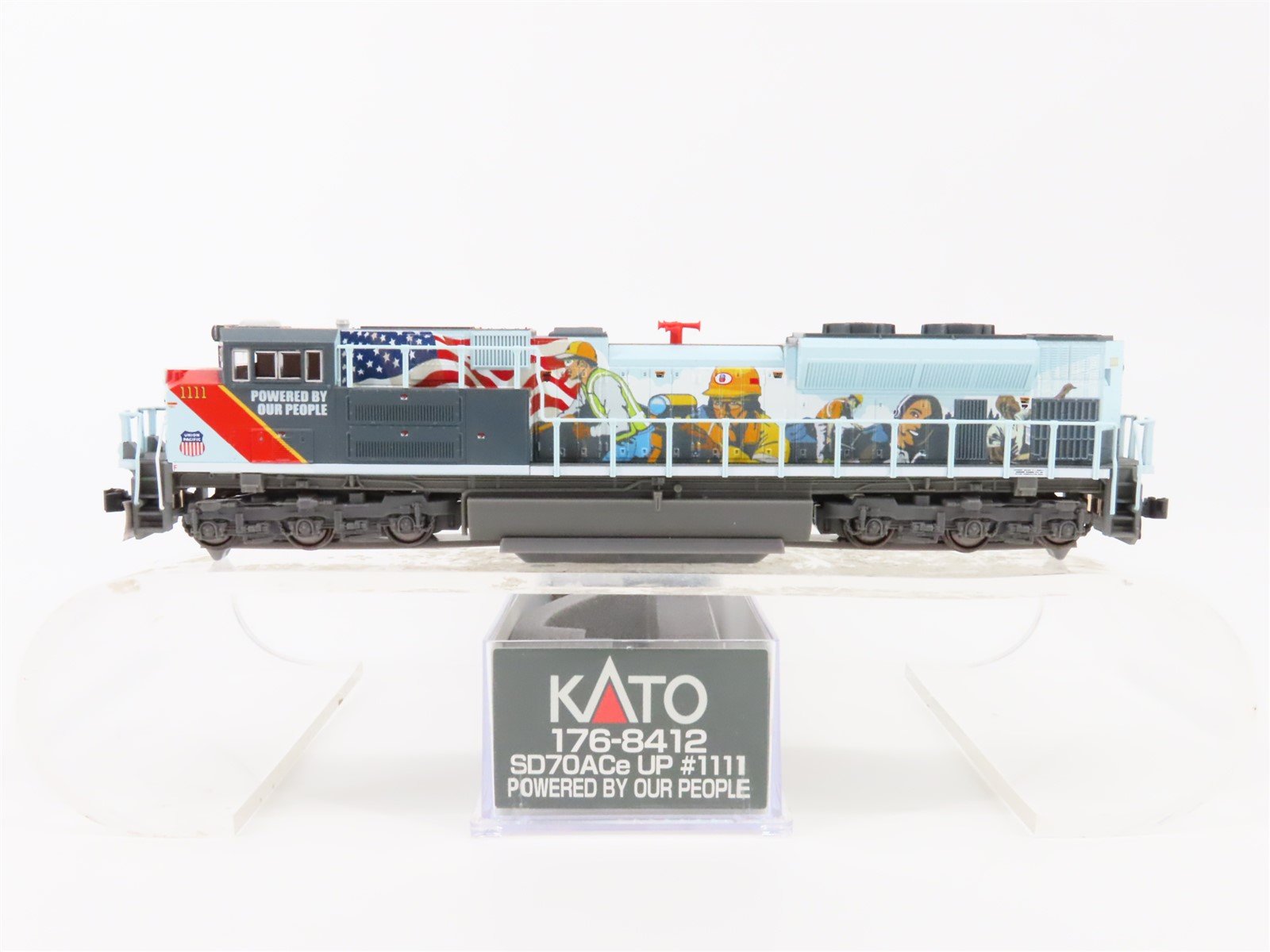 N KATO 176-8412 UP "Powered By People" EMD SD70ACe Diesel #1111 w/ DCC & Sound