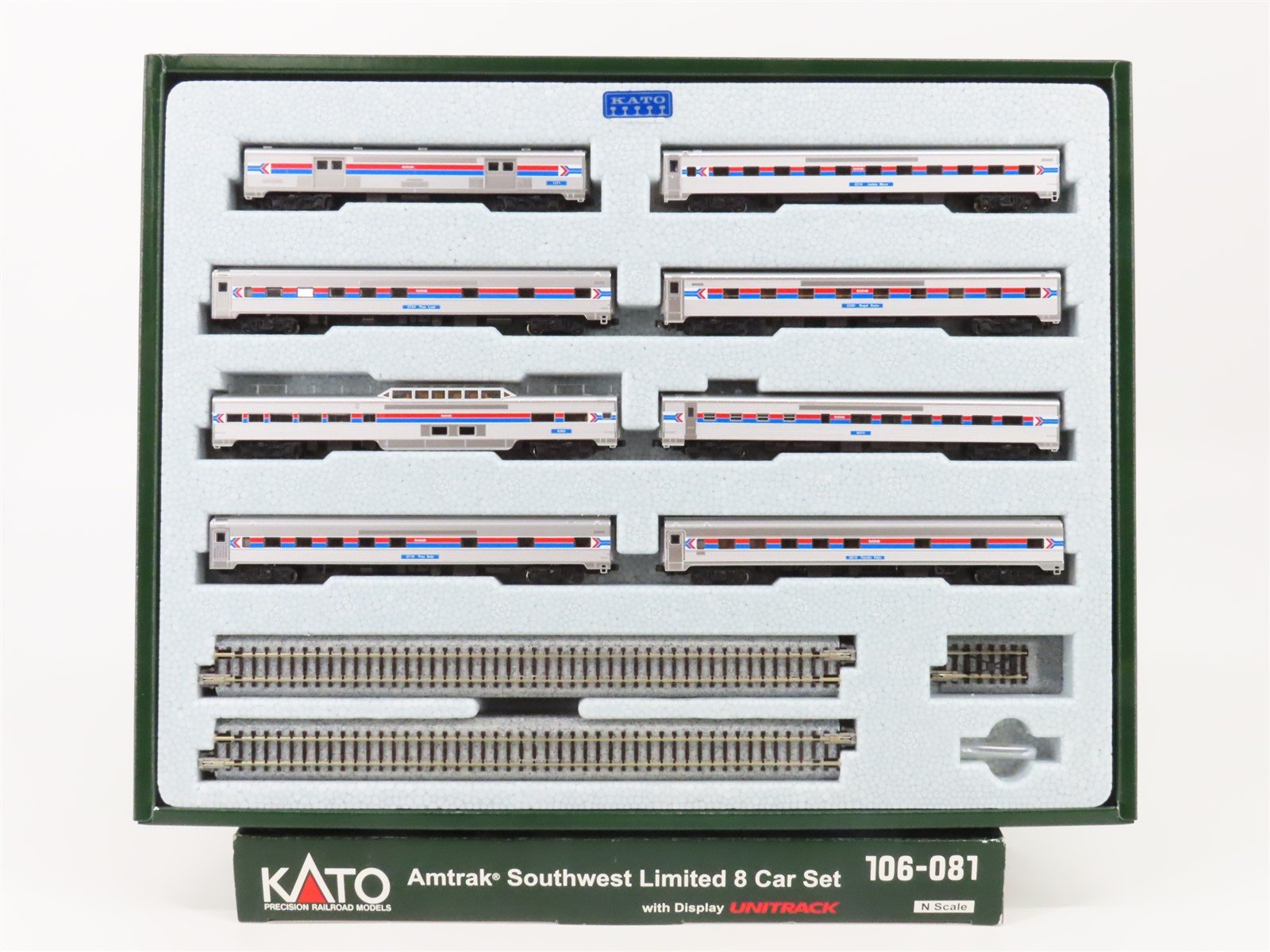 N KATO 106-081 AMTK Amtrak "Southwest Limited" Passenger 8-Car Set w/Lighting