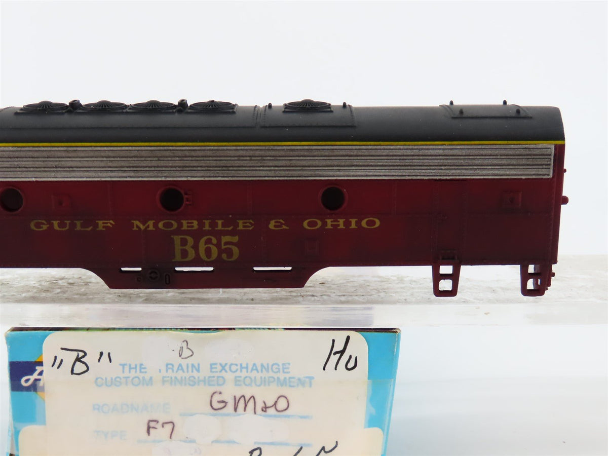 HO Scale Athearn GMO Gulf Mobile &amp; Ohio F7B Diesel Loco #B65 Custom SHELL