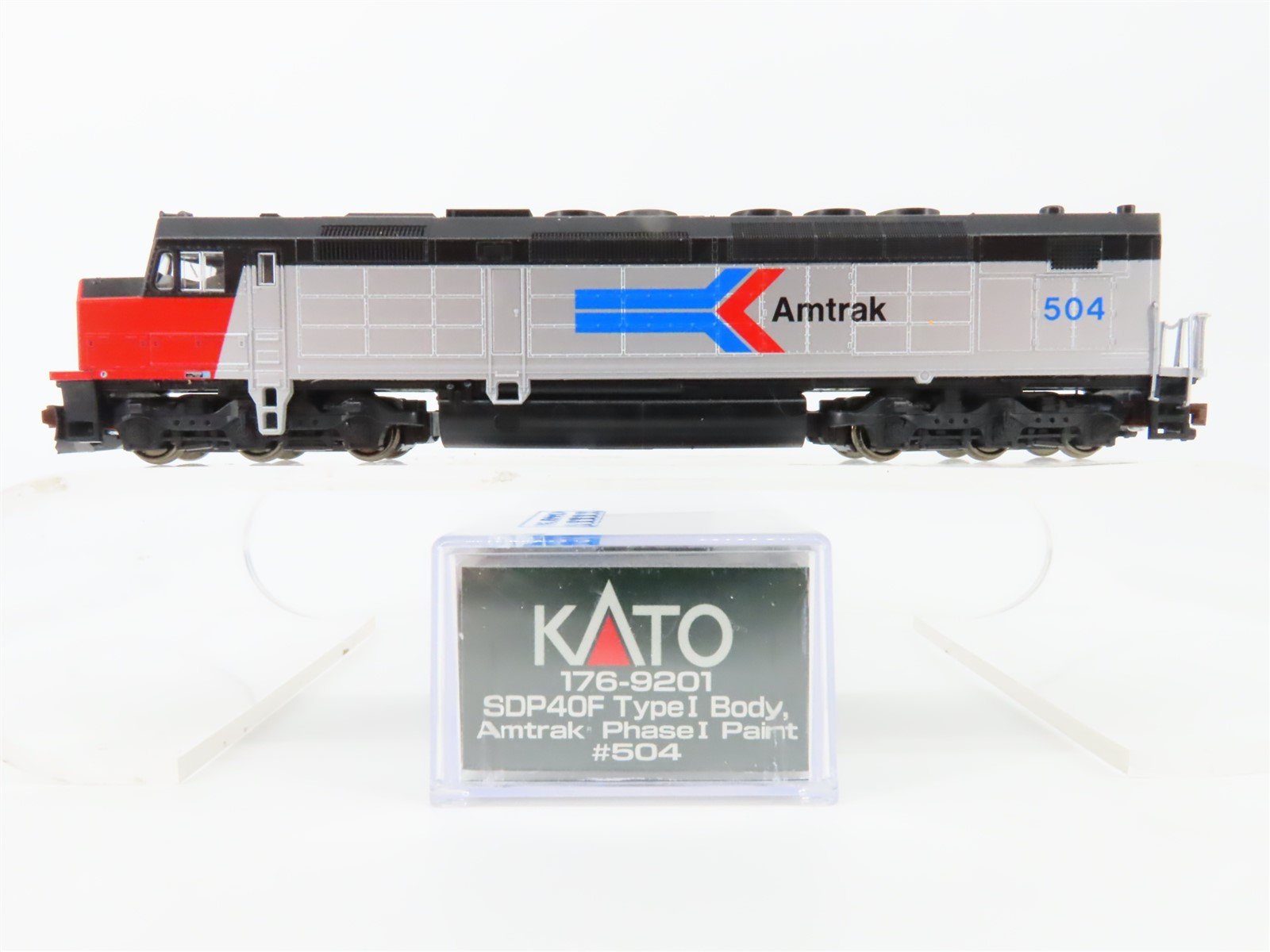 N KATO 176-9201 AMTK Amtrak Phase I EMD SDP40F Type I Diesel #504 w/DCC & Sound