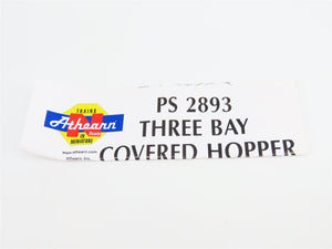 N Scale Athearn 11448 SP Southern Pacific 3-Bay PS 2893 Covered Hopper #402038