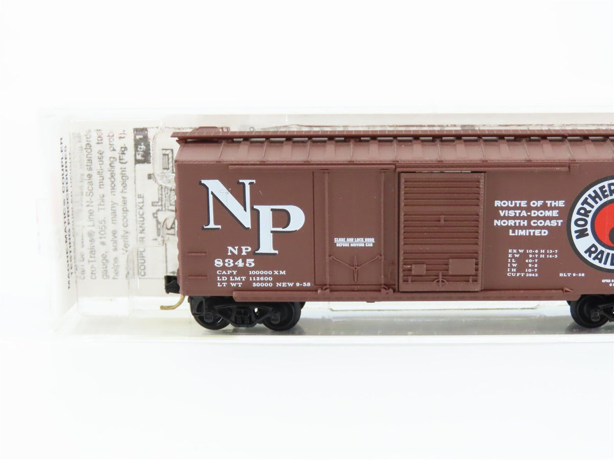N Scale Micro-Trains MTL 22040 NP Northern Pacific 40&#39; Single Door Box Car #8345