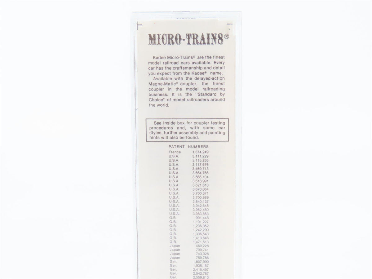 N Kadee Micro-Trains MTL 70010 PFE Pacific Fruit Express 51&#39; Mech Reefer #301312