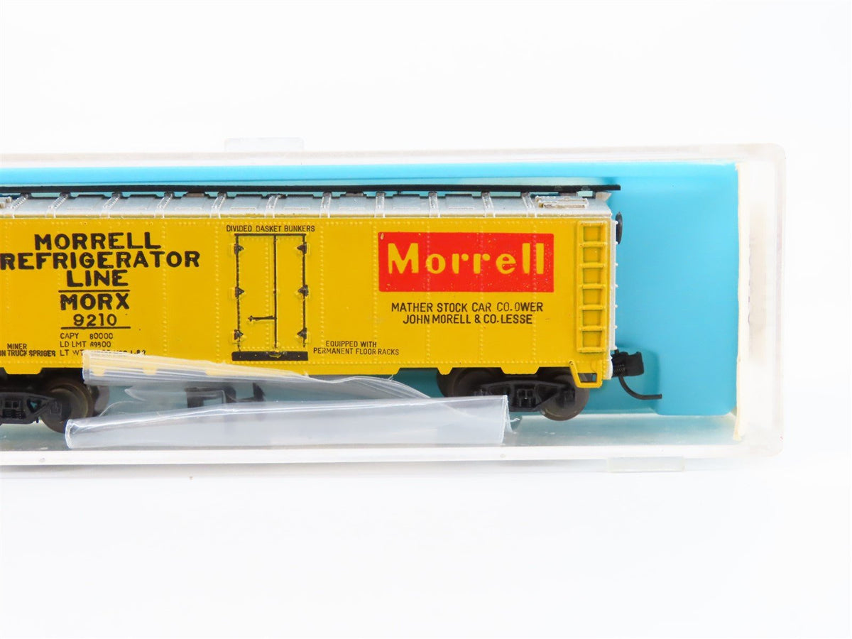N Scale Atlas 2397 MORX Morrell 40&#39; Steel Reefer #9210
