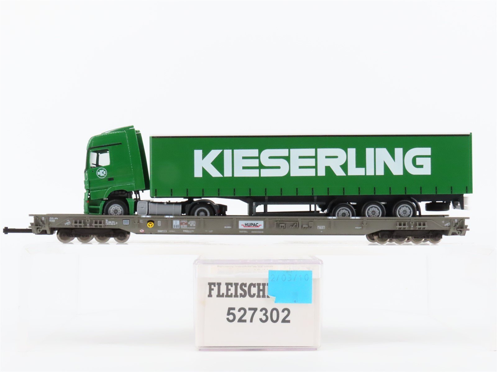 HO Scale Fleischmann 527302 DB Rollende Landstrasse Flatcar w/Kieserling Truck