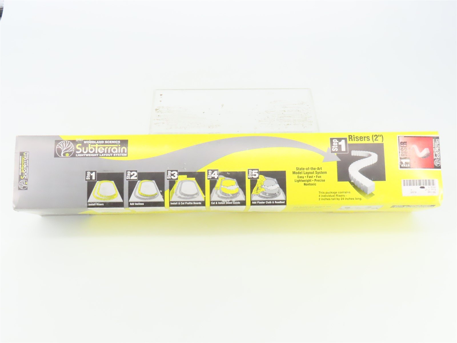 HO Scale Woodland Scenics ST1408 Step 1 2" Foam Riser 4 Piece Set