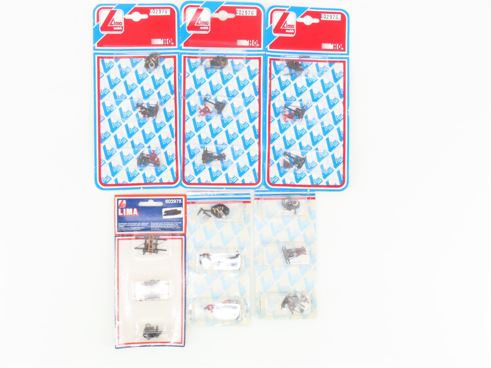 LOT of 6 HO Lima 602976 & 602975 European Electric Pantograph Replacement Kits