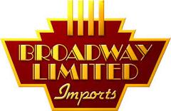 N and HO Scale BLI Broadway Limited Imports model trains company logo