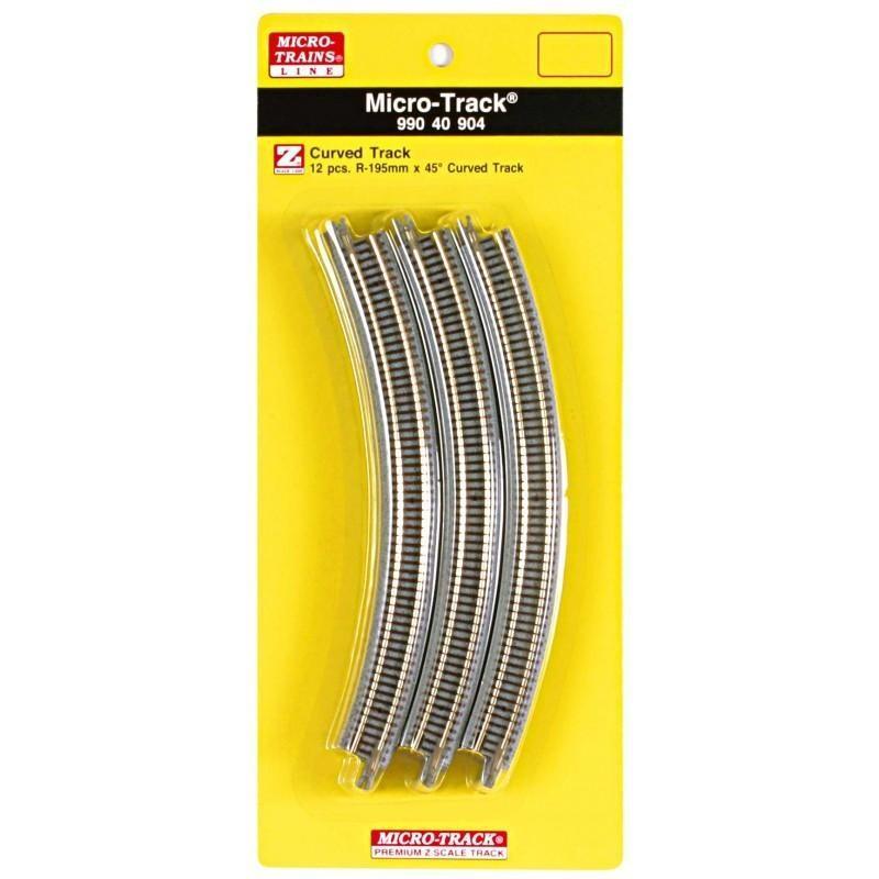 Z Scale MTL Micro-Trains 99040904 Curved Track R-195mm 45 Degree (12 pcs)
