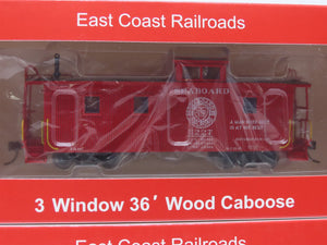 HO East Coast Railroads ECRR-61/62 SAL Seaboard Air Line 36' Wood Caboose Set