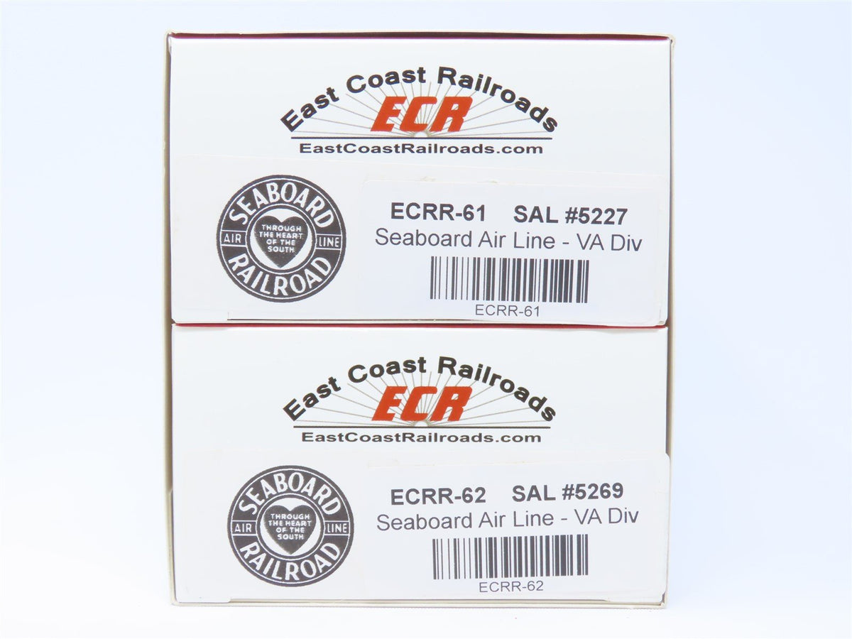 HO East Coast Railroads ECRR-61/62 SAL Seaboard Air Line 36&#39; Wood Caboose Set