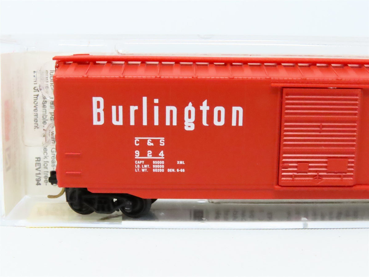 N Scale Micro-Trains MTL 31260 C&amp;S Burlington Route 50&#39; Steel Box Car #924