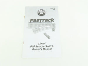O Gauge 3-Rail Lionel FasTrack #6-12066 O48 Right-Hand Remote Switch Track