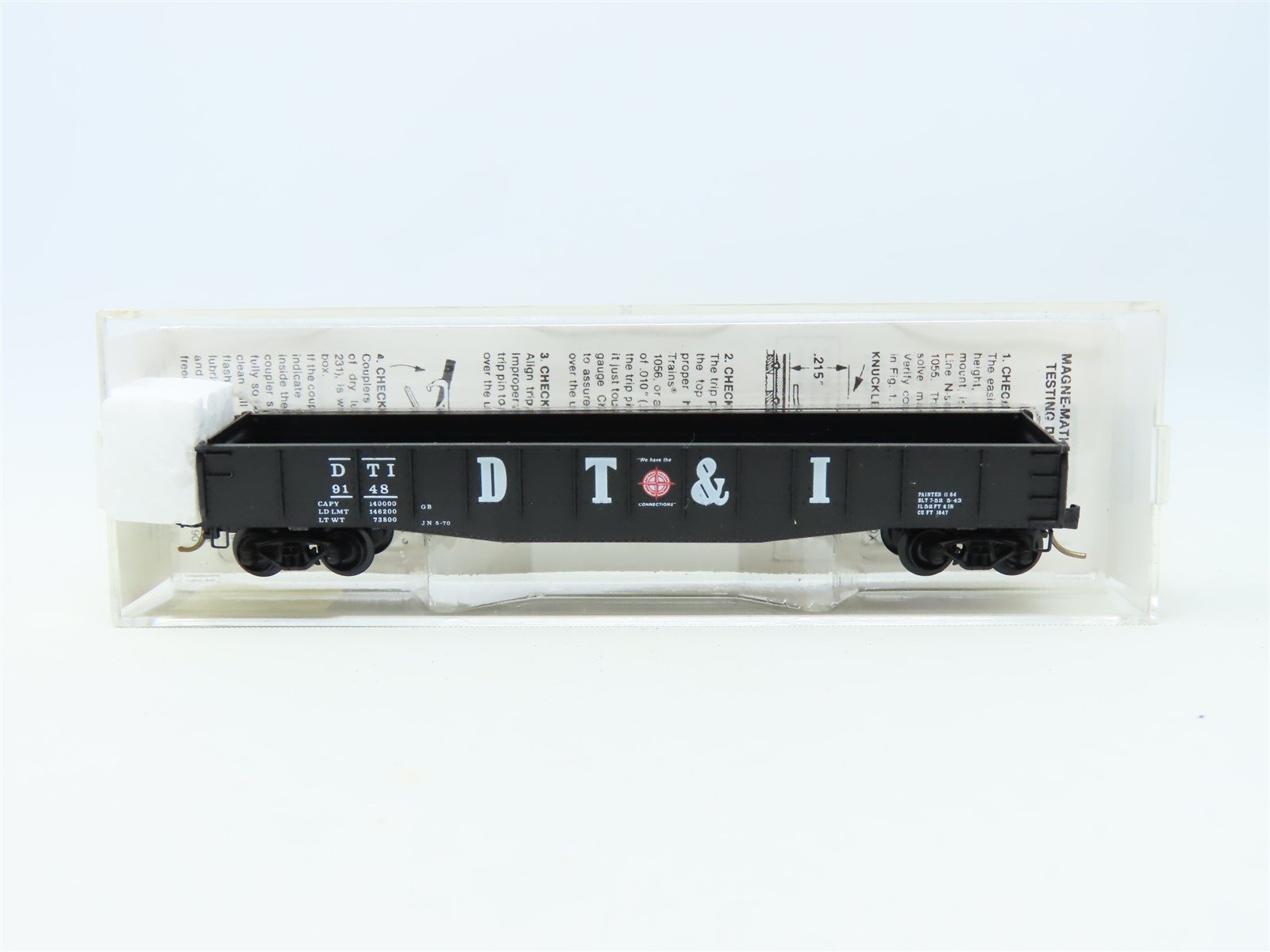 N Scale Micro-Trains MTL 46140 DT&I Detroit, Toledo & Ronton 50' Gondola #9148