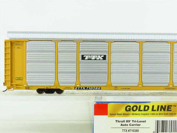 HO Walthers Gold Line 932-4859 ETTX TTX Thrall 89' Tri-Level Auto Carrier  710380