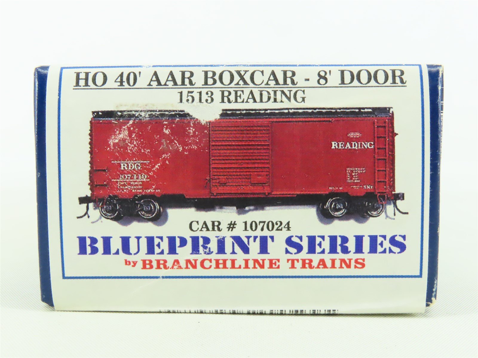 HO Scale Branchline Blueprint Kit #1513 RDG Reading 40' AAR Box Car #107024