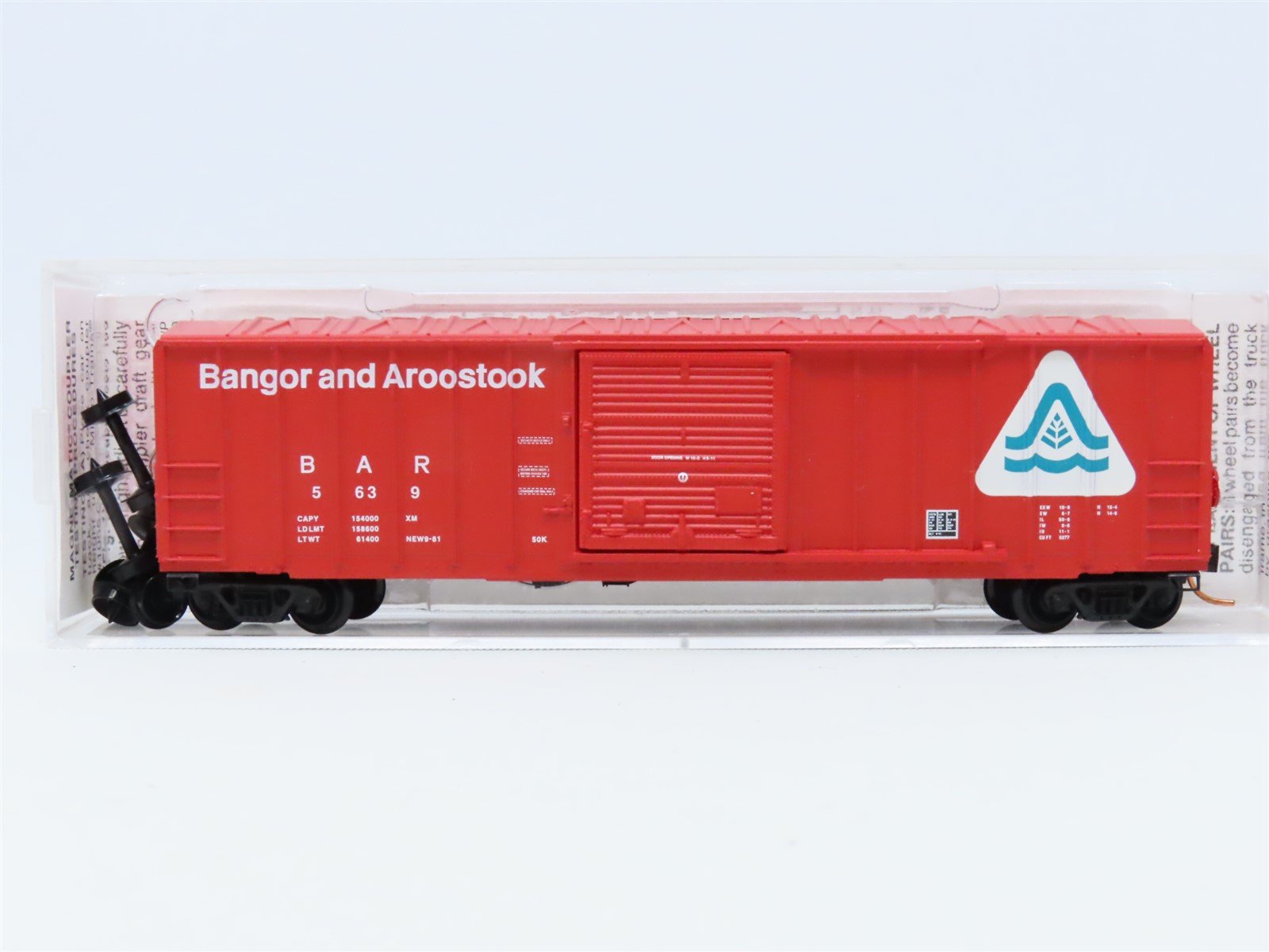 N Scale Micro-Trains MTL 25260 BAR Bangor & Aroostook 50' Steel Box Car #5639