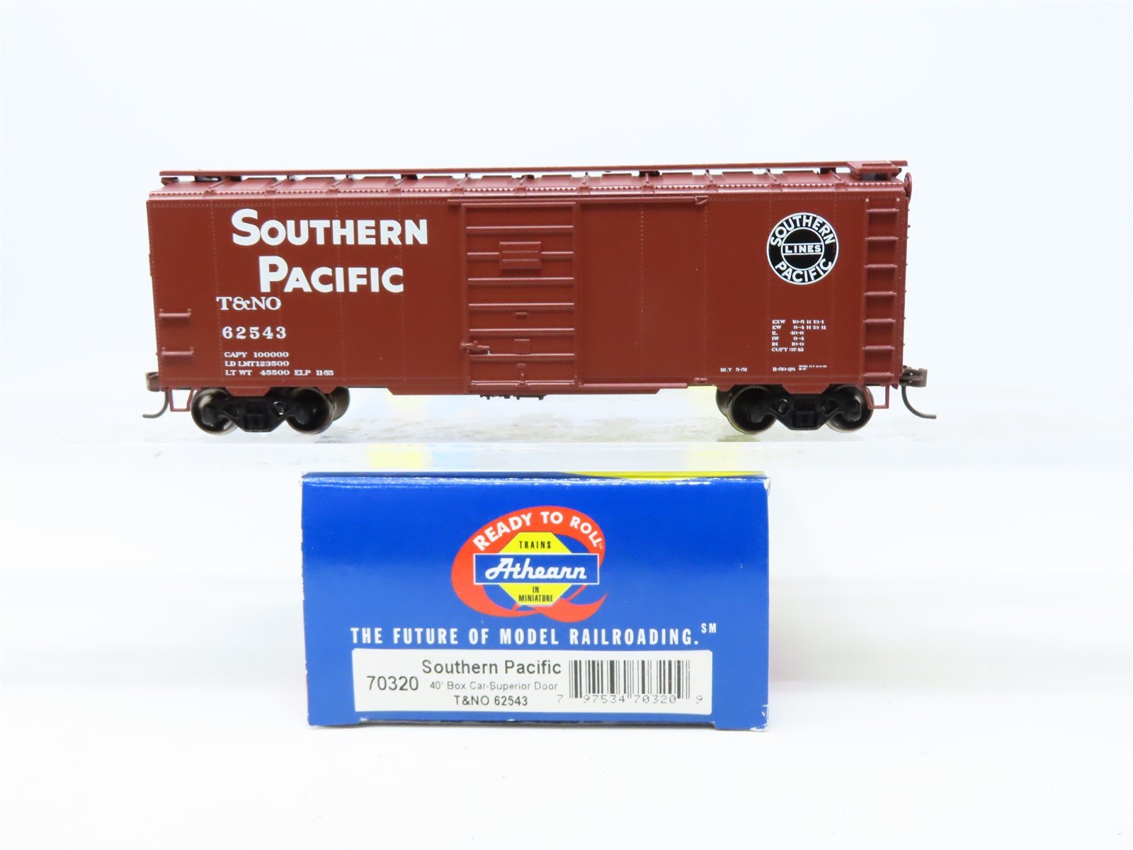 HO Scale Athearn #70320 T&NO SP Southern Pacific 40' Single Door Box Car #62543