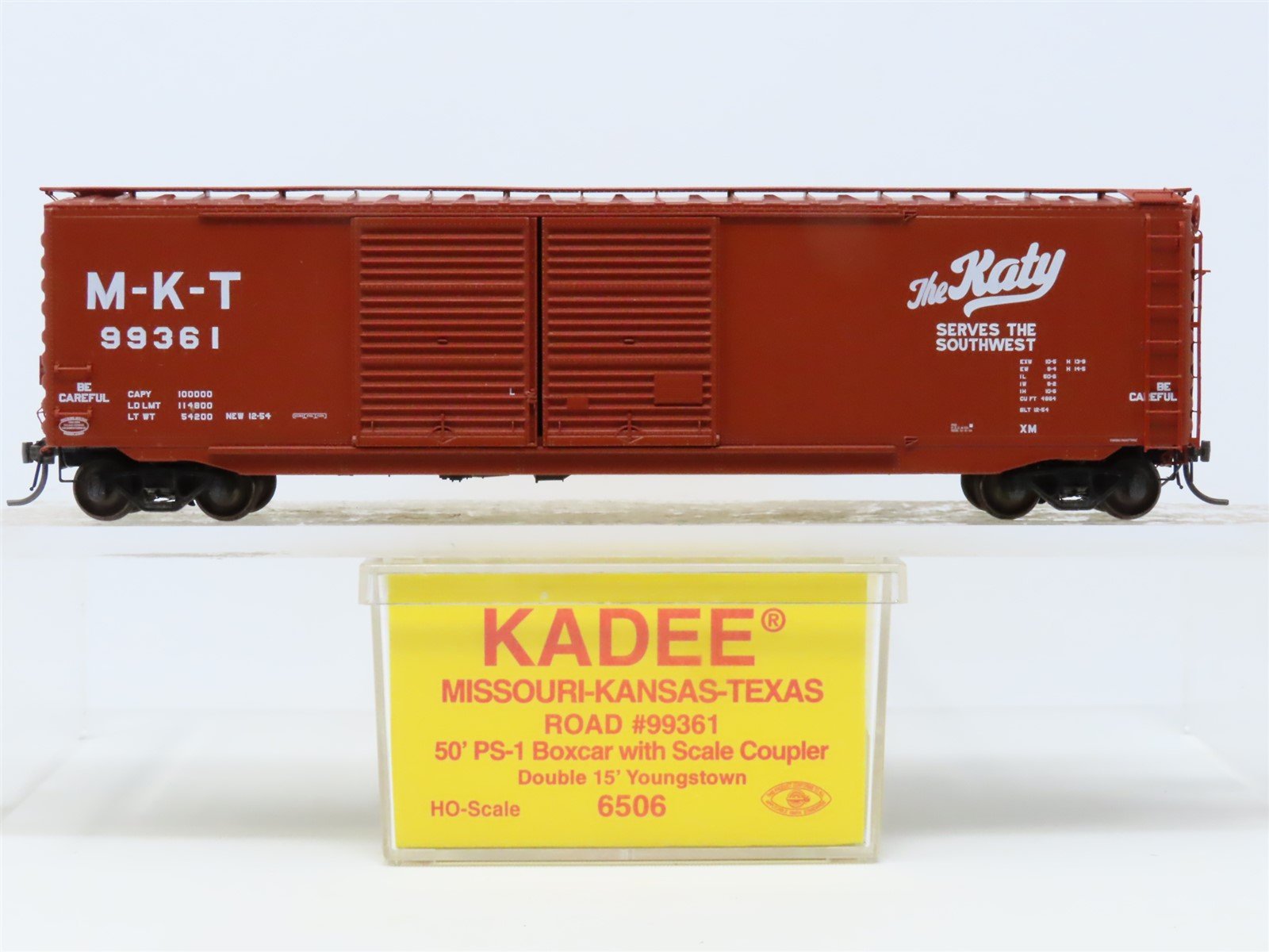 HO Scale Kadee #6506 MKT Missouri Kansas Texas "The Katy" 50' Box Car #99361