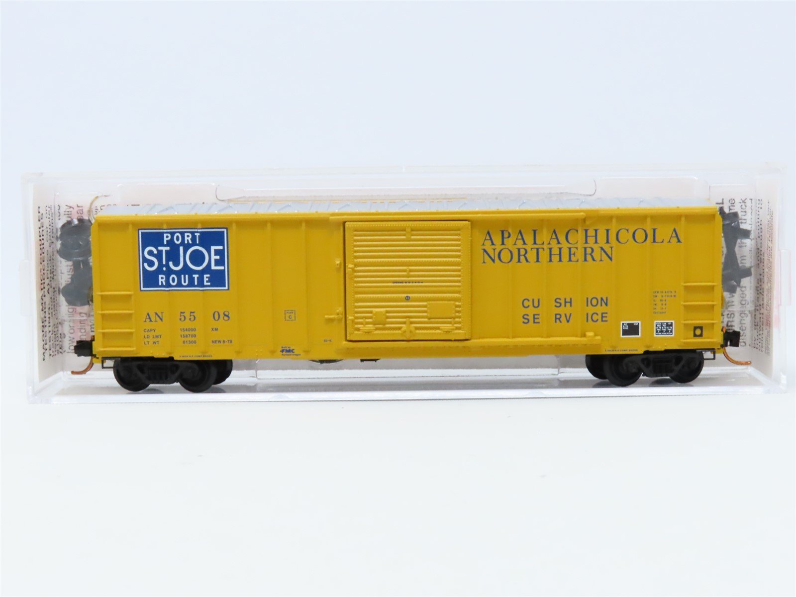 N Micro-Trains MTL 02500580 AN "Port St. Joe Route" 50' Rib Side Box Car #5508