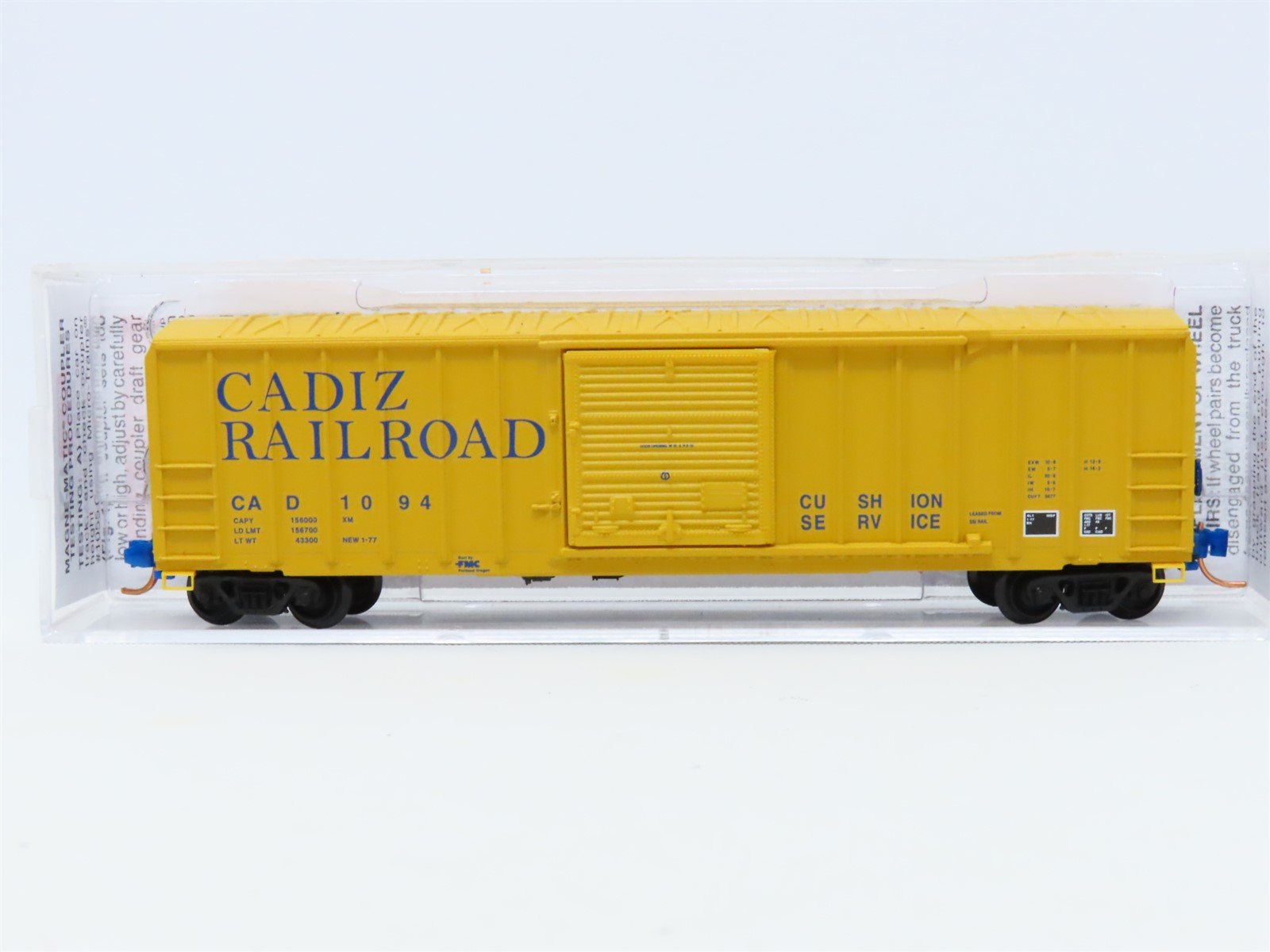 N Scale Micro-Trains MTL 02500690 CAD Cadiz Railroad 50' Rib Side Box Car #1094