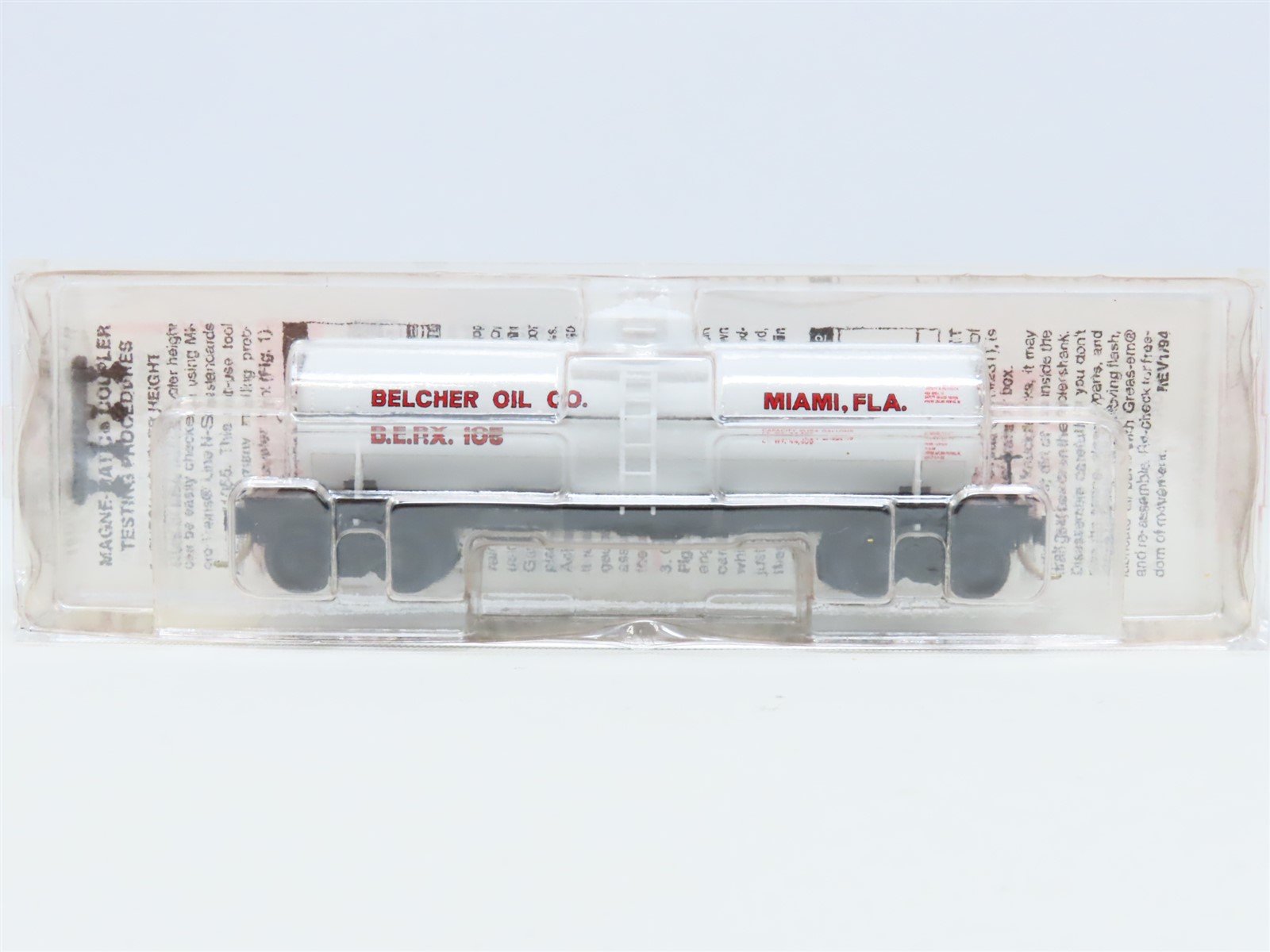 N Scale Micro-Trains MTL 65420 BERX Belcher Oil 39' Single Dome Tank Car #105