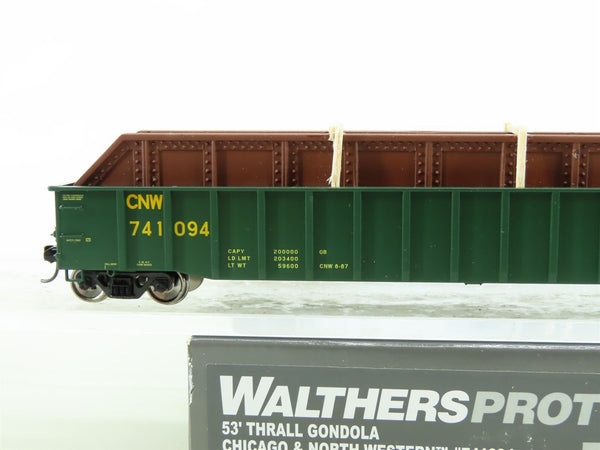 HO Walthers Proto 920-105501 CNW 53' Thrall Gondola #741094 w/Pro Custom  Load