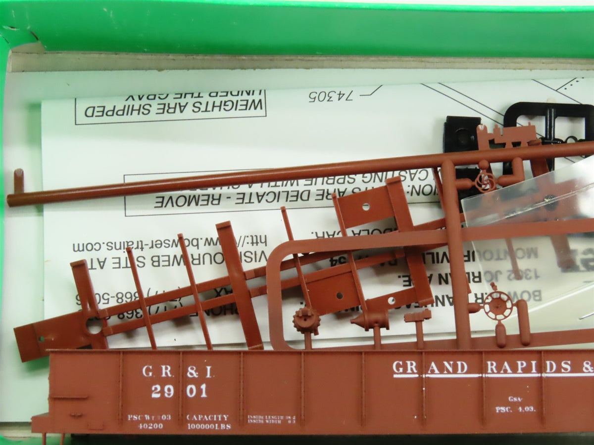 HO Scale Bowser Kit #55908 GR&amp;I Grand Rapids &amp; Indiana GS 40&#39; Gondola #2901