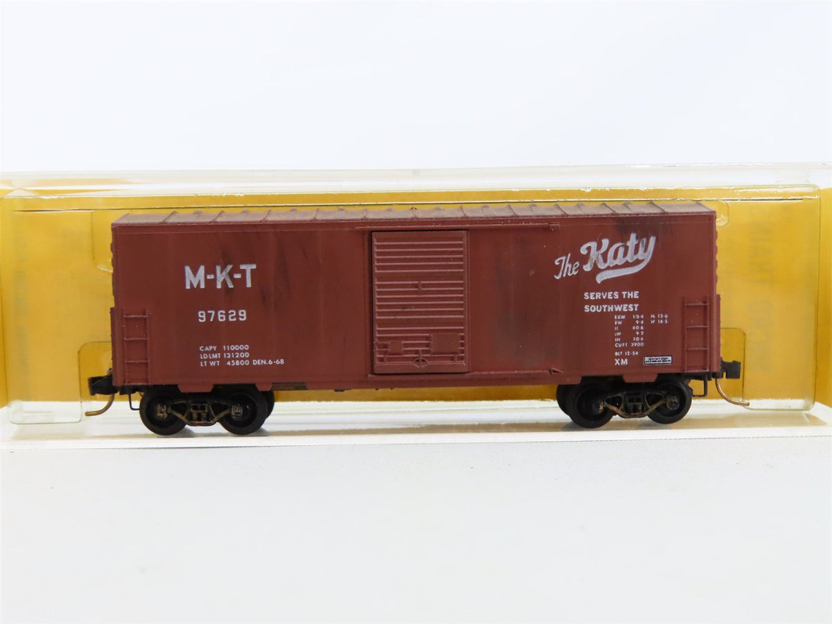 N Kadee Micro-Trains MTL #24229-1 MKT &quot;Katy&quot; 40&#39; Box Car - Blue Label - Custom