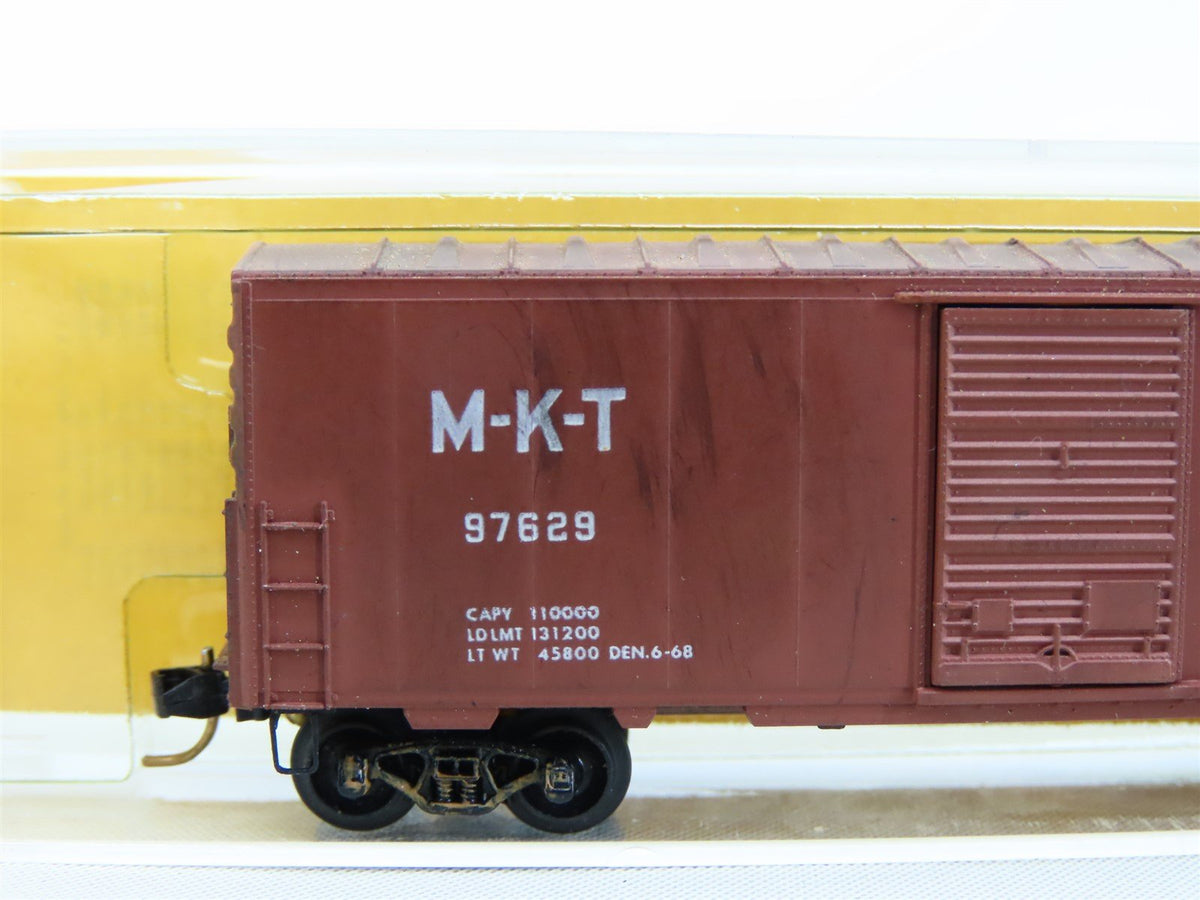 N Kadee Micro-Trains MTL #24229-1 MKT &quot;Katy&quot; 40&#39; Box Car - Blue Label - Custom
