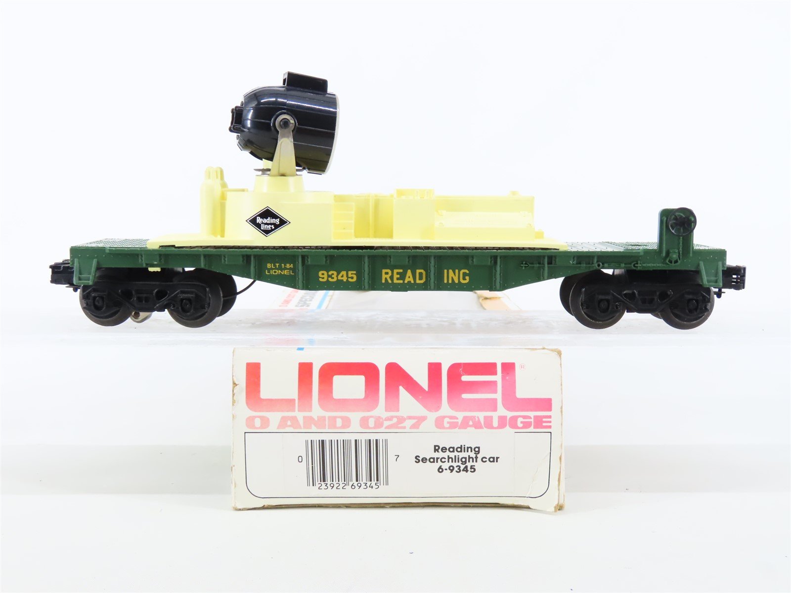 O Gauge 3-Rail Lionel 6-9345 RDG Reading Lines Track Maintenance Searchlight Car