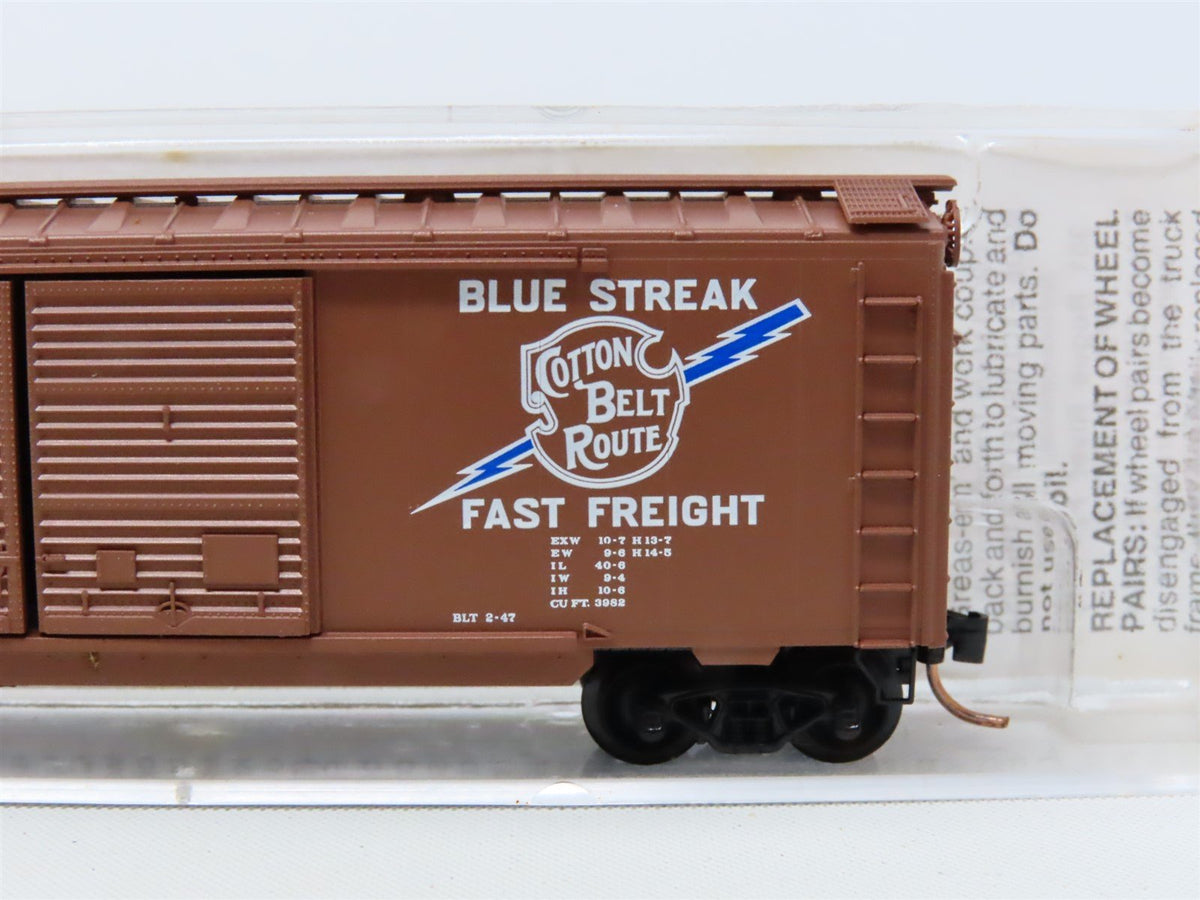 N Scale Micro-Trains MTL #23030 SSW Blue Streak Cotton Belt 40&#39; Box Car #46435
