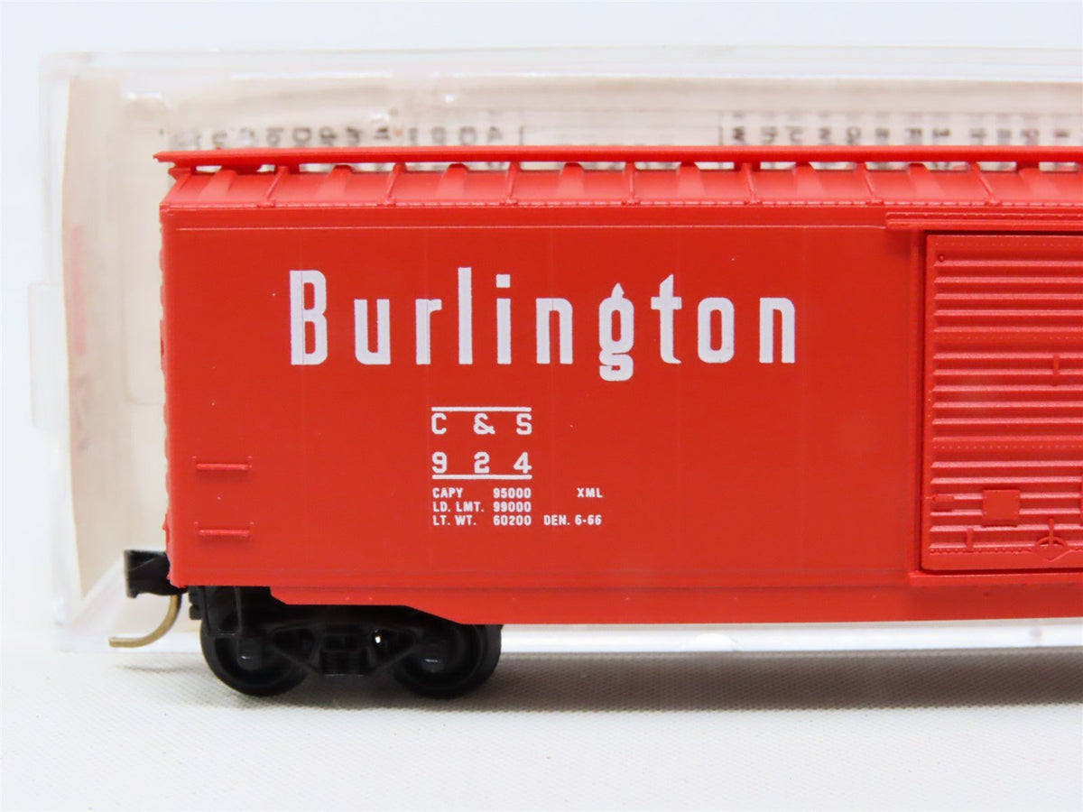 N Scale Micro-Trains MTL 31260 C&amp;S Burlington Route 50&#39; Single Door Box Car #924