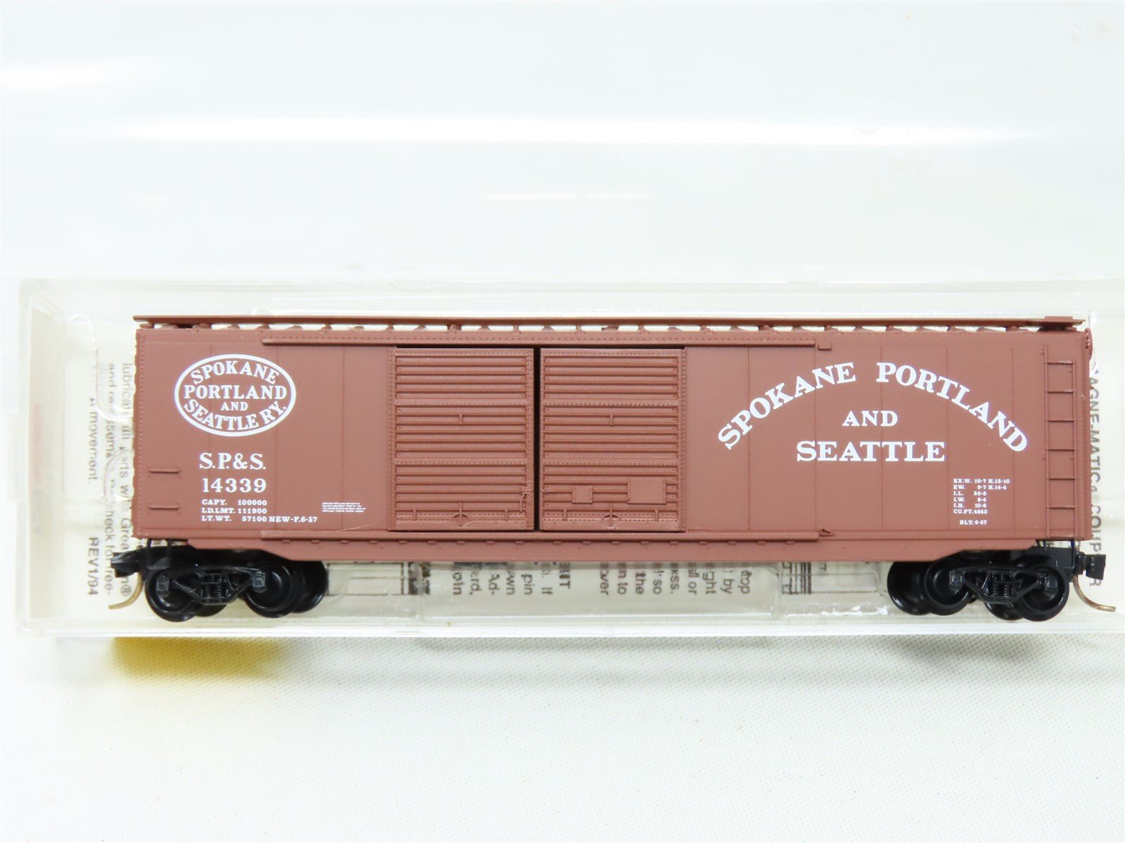 N Scale Micro-Trains MTL 34210 SP&S Spokane Portland & Seattle 50' Boxcar #14339